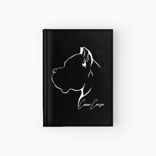 Proud Cane Corso Profile dog mom Hardcover Journal