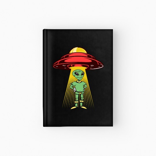Alien landing Hardcover Journal