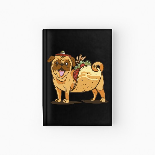 Mexican pug Hardcover Journal