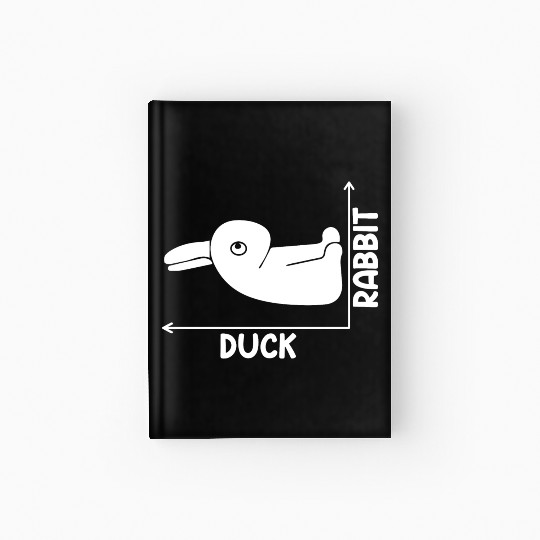 Funny Duck Or Rabbit Optical Illusion For Future Hardcover Journal
