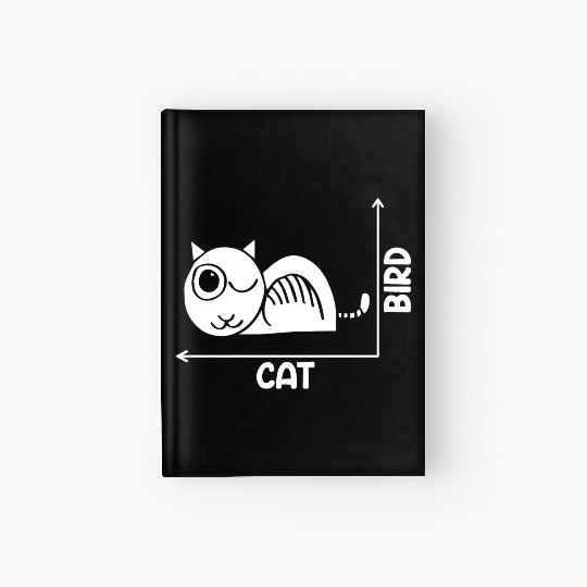 Funny Cat Or Bird Optical Illusion A Philosophy Hardcover Journal