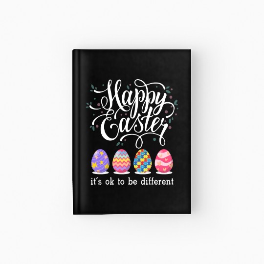 Autism Easter Egg Bunny Puzzle Awareness Hardcover Journal