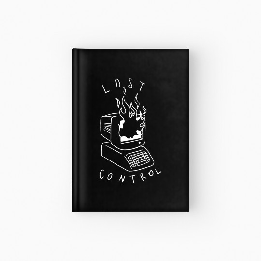 Lost Control: A Retro Computer Inspired Design Hardcover Journal