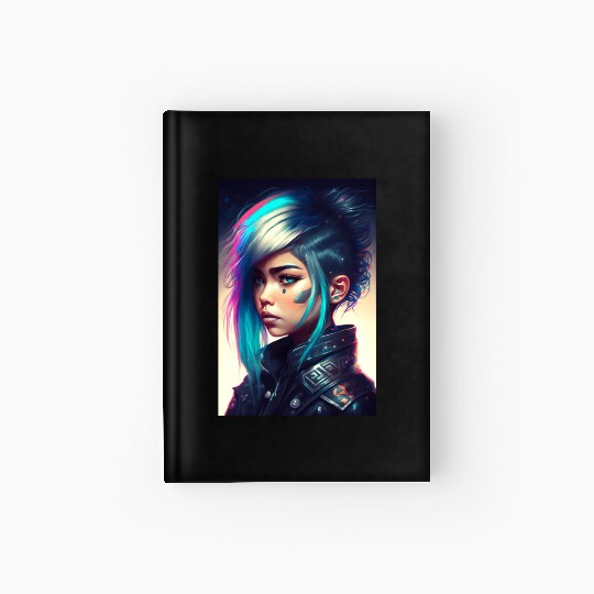 Tokyo Nightclub Punk Girl Hardcover Journal