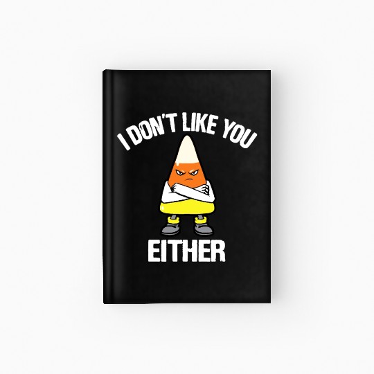 candy corn Funny Hardcover Journal