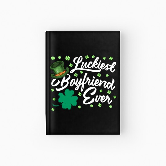 Luckiest Boyfriend Ever Valentine's Day Hardcover Journal