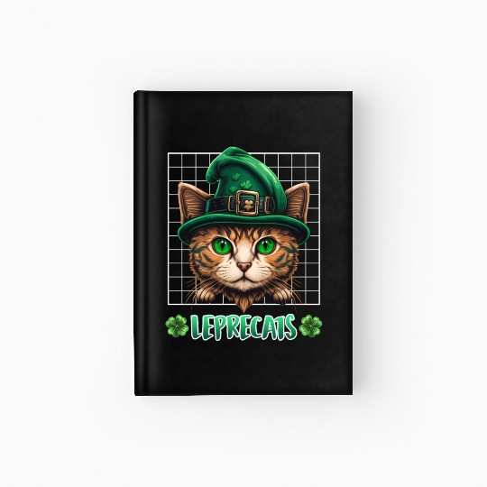 St. Patrick's Day cats leprecats kittens Hardcover Journal