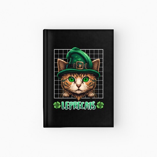 St. Patrick's Day cats leprecats kittens Hardcover Journal