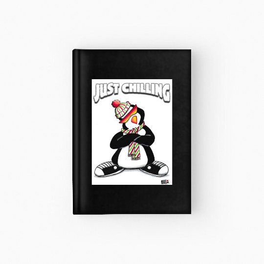 Just Chilling Penguin by Black Sheep Graphix Hardcover Journal