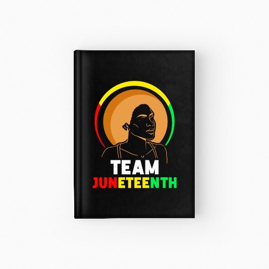 Team Juneteenth Black American Africa 1865 Hardcover Journal