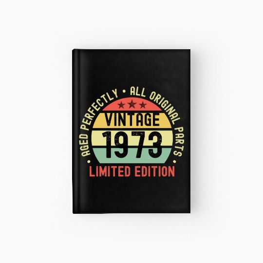50th Birthday Vintage 1973 Hardcover Journal