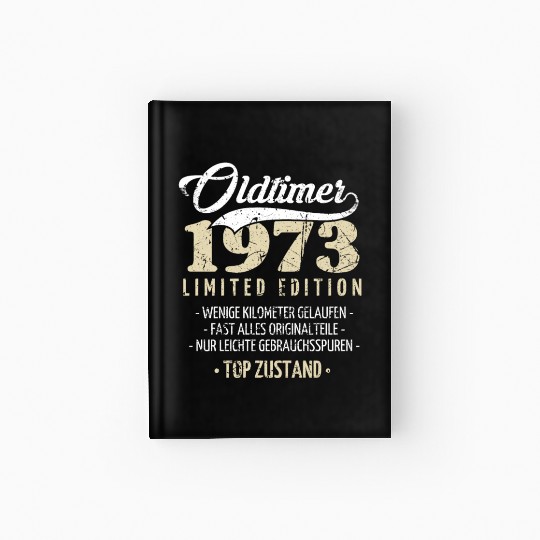 50th Birthday Vintage 1973 Hardcover Journal