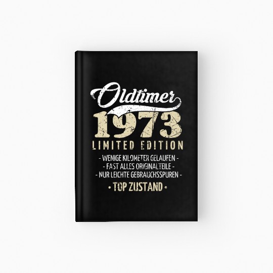 50th Birthday Vintage 1973 Hardcover Journal