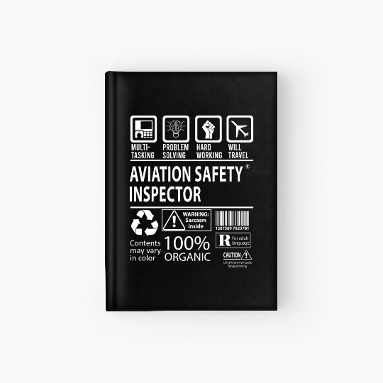 Aviation Safety Inspector Hardcover Journal - Multitasking J