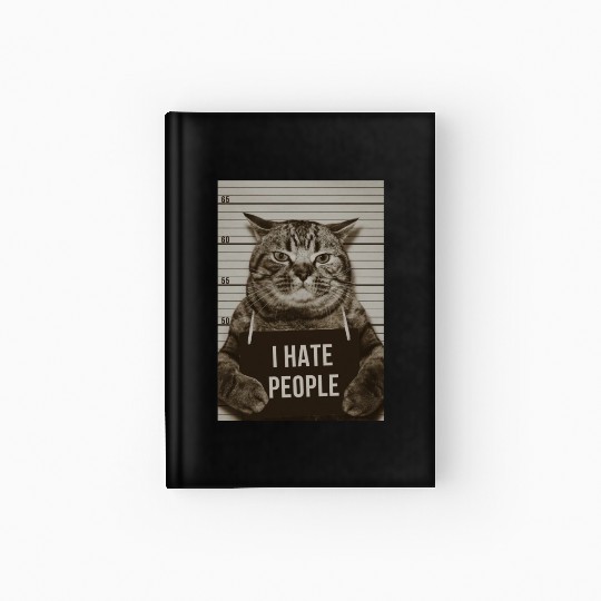 I HATE PEOPLE Hardcover Journal