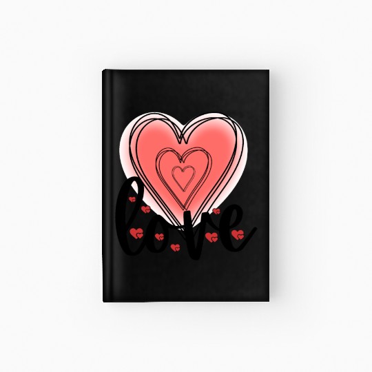 Love Hearts Valentine's Day Hardcover Journal