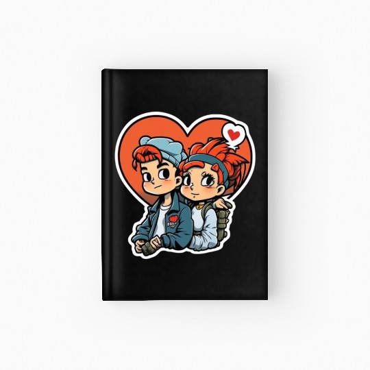 young couple Hardcover Journal