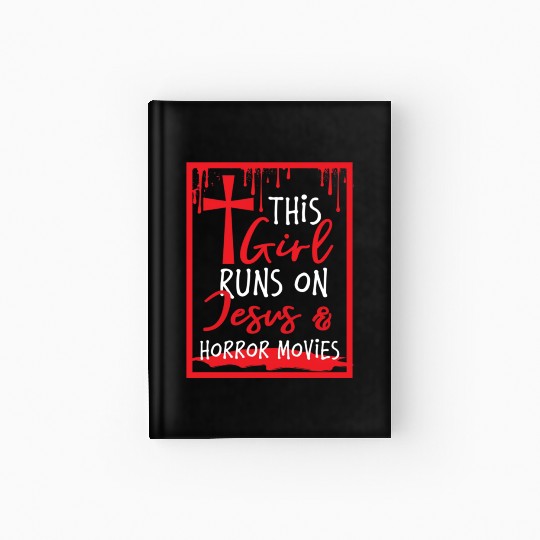Jesus Horror Movie Lover Hardcover Journal