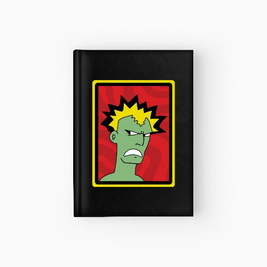 Punk guy - I'm Not Angry, This Is Just My Face Hardcover Journal