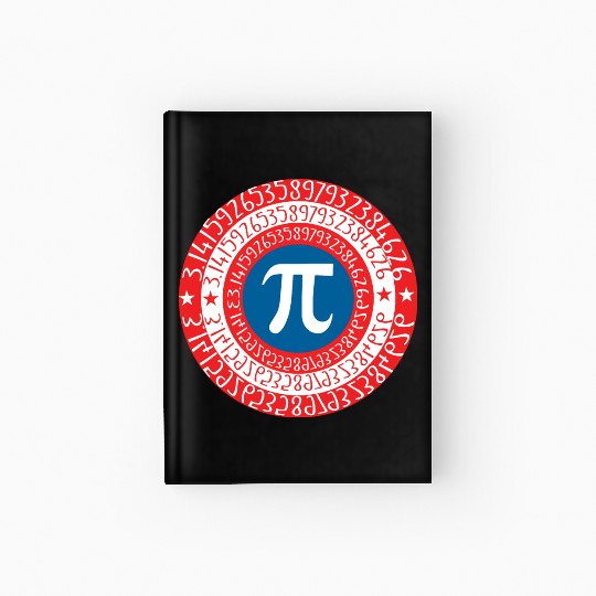 Captain Pi Superhero Shield Hardcover Journal