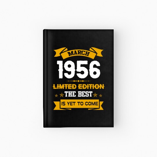 March 1956 Birthday Surprise Hardcover Journal