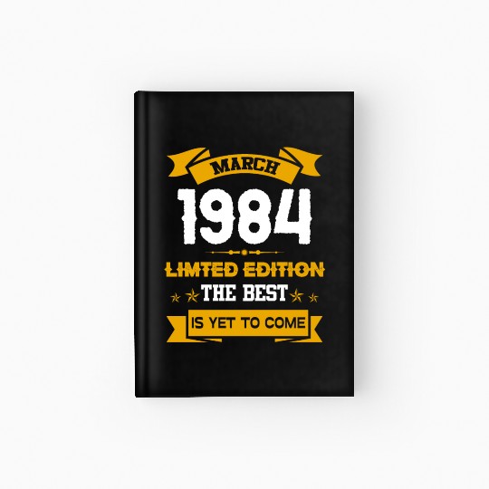 March 1984 Birthday Surprise Hardcover Journal