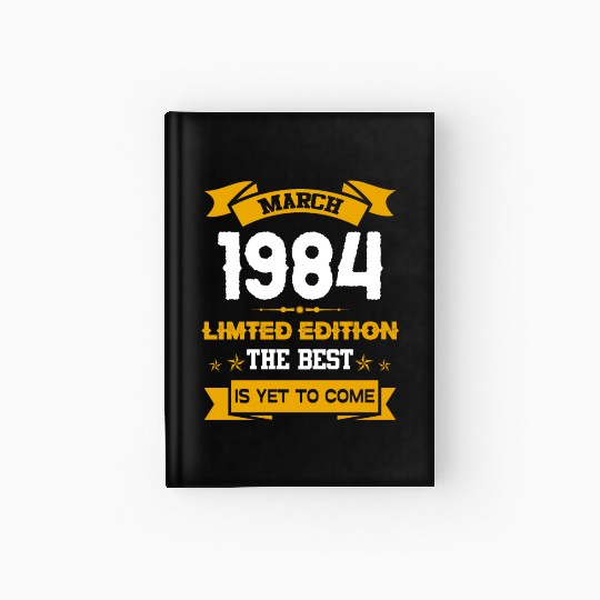 March 1984 Birthday Surprise Hardcover Journal