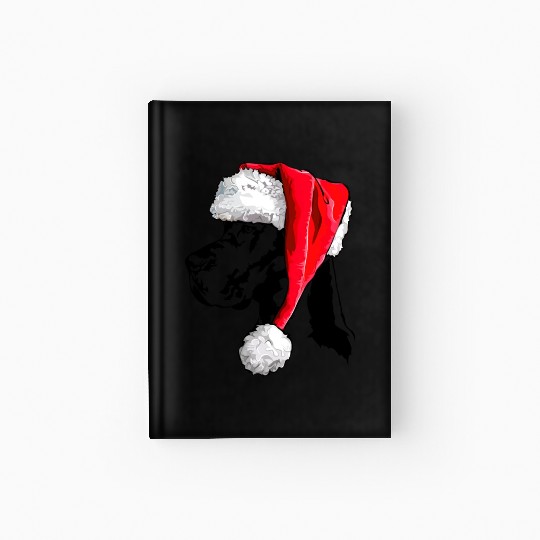 Santa Great Dane Dog Christmas Wilsigns Hardcover Journal