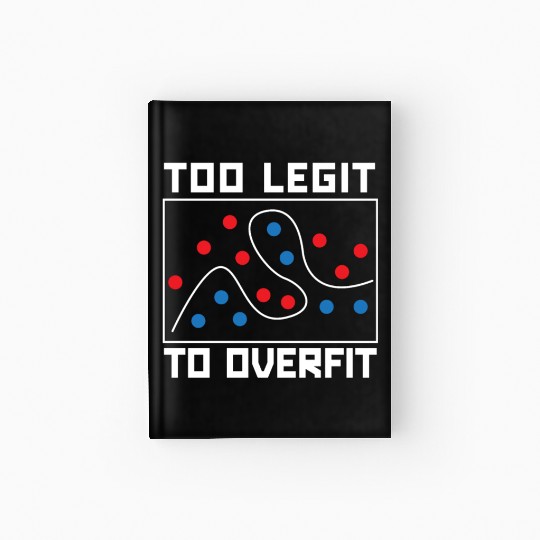 Too Legit To Overfit Artificial Intelligence Robot Hardcover Journal