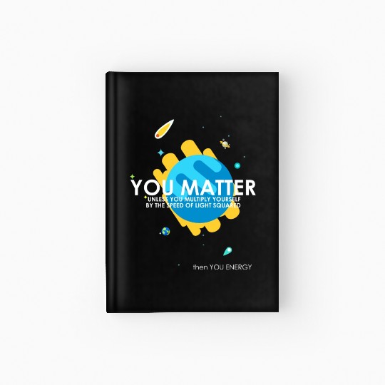 Funny You Matter Atom Nerd Hardcover Journal Gift (Science