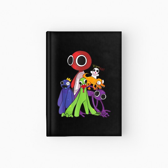 Rainbow Friends blue red orange green Hardcover Journal