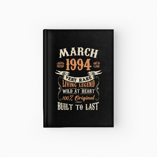 March 1994 Birthday Surprise Hardcover Journal