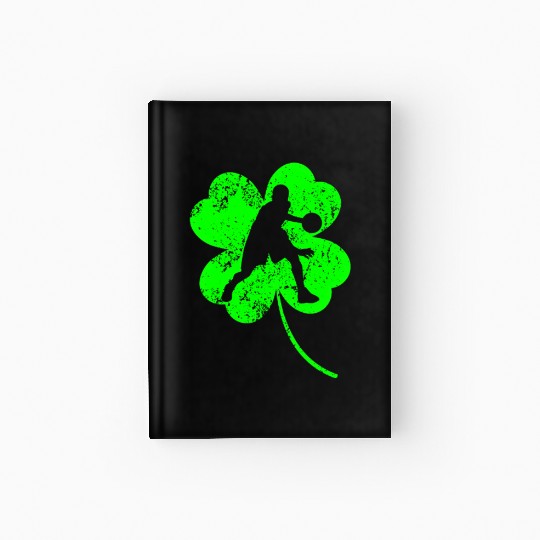 Basketball St. Patrick's day shamrock Hardcover Journal