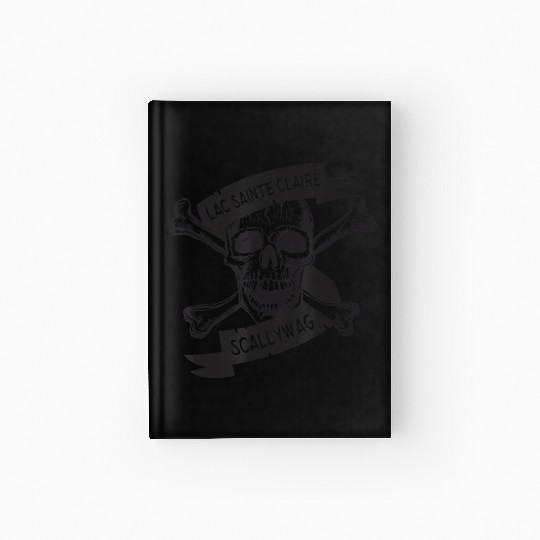Michigan Lake St Clair Pirate Skull Bones Boating Hardcover Journal