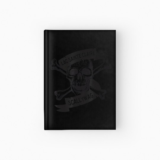 Michigan Lake St Clair Pirate Skull Bones Boating Hardcover Journal