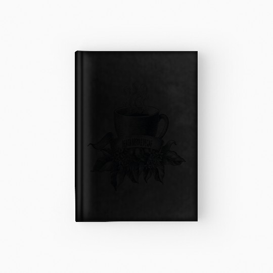 Death Before Decaf Line Art Hardcover Journal