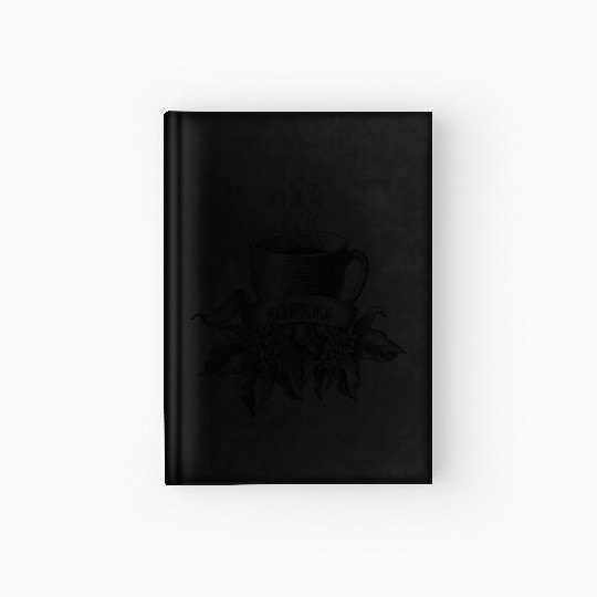 Death Before Decaf Line Art Hardcover Journal