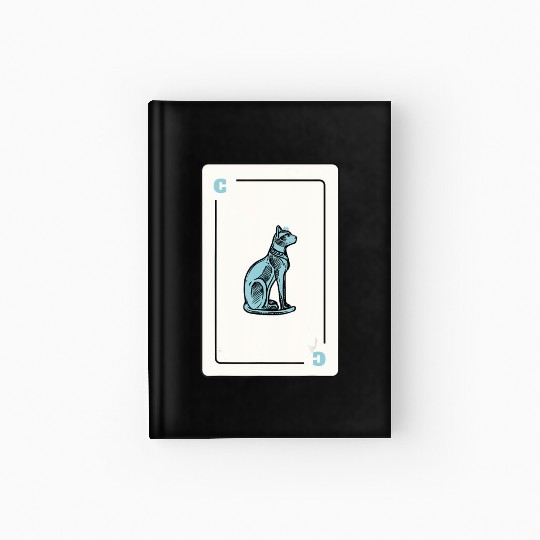 Cat Playing card Cat Lovers Gift Hardcover Journal