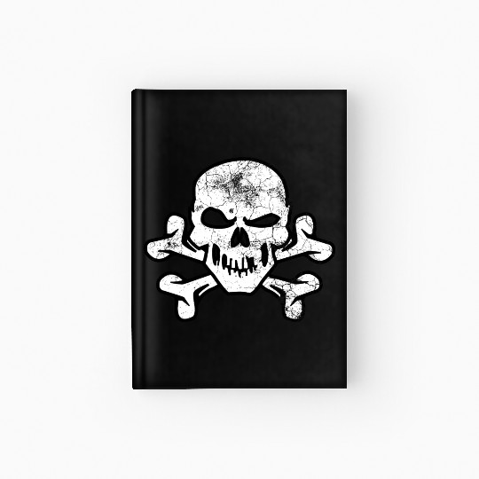 Pirate Skull And Crossbones Hardcover Journal