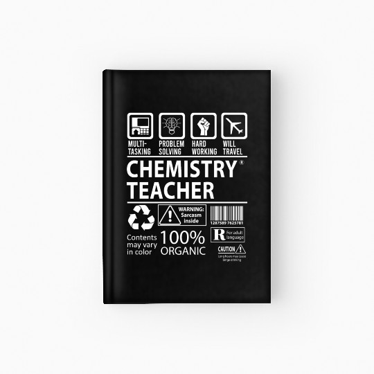 Chemistry Teacher Hardcover Journal - Multitasking Job Gift