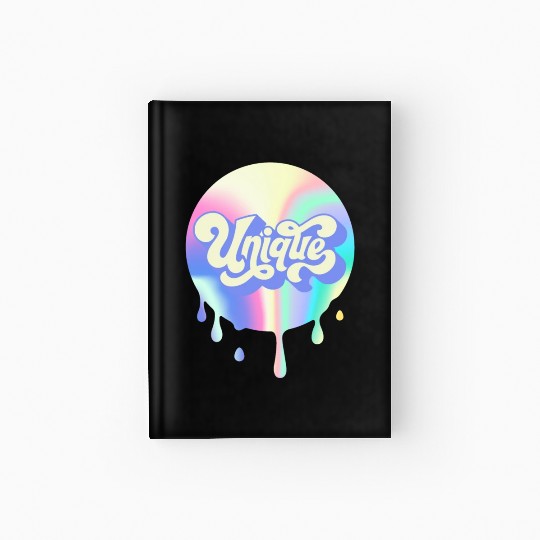 Unique Retro Hardcover Journal | 90s Hardcover Journal |Wavy Font Hardcover Journal