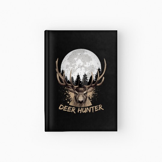 Deer Hunter Rack Hunter Full Moon Buck Hunting Hardcover Journal