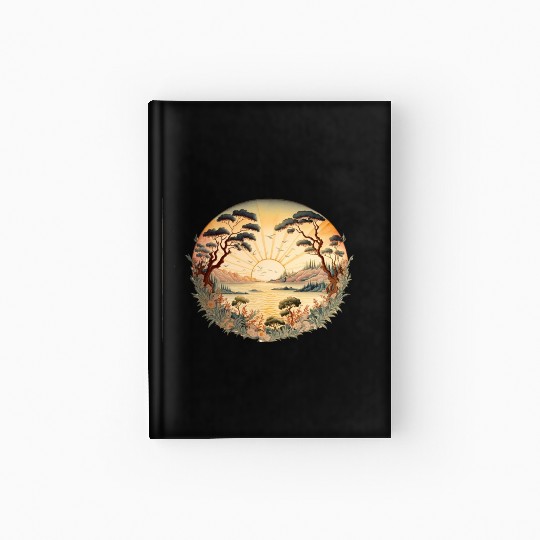 Japanese Sunset Fine Art Hardcover Journal