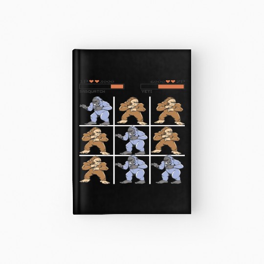 Tic Tac Toe Sasquatch vs. Yeti Hardcover Journal