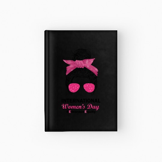 International Women's Day 2023 Embrace Equity Hardcover Journal