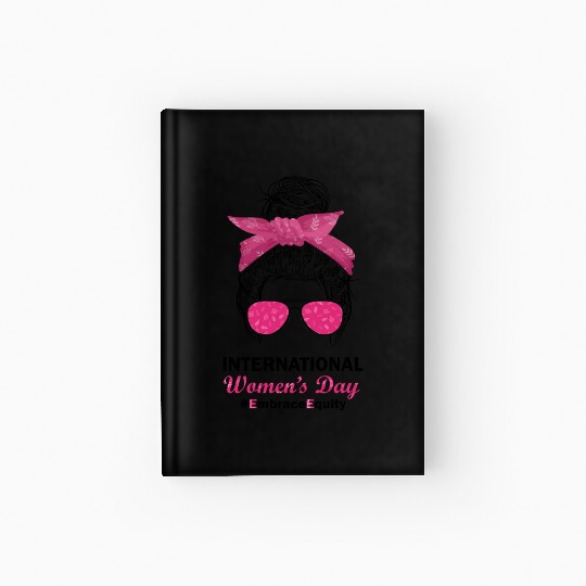 International Women's Day 2023 Embrace Equity Hardcover Journal