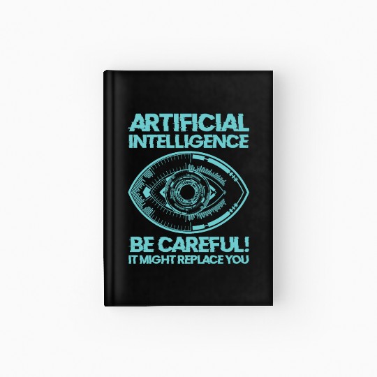 AI Machine Learning Computer Geek Technology Robot Hardcover Journal