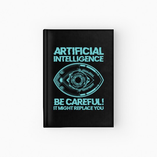 AI Machine Learning Computer Geek Technology Robot Hardcover Journal