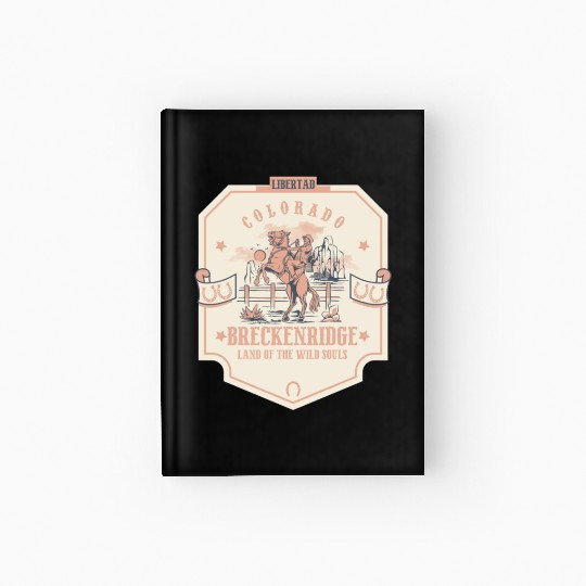 breckenridge colorado wild west town Hardcover Journal