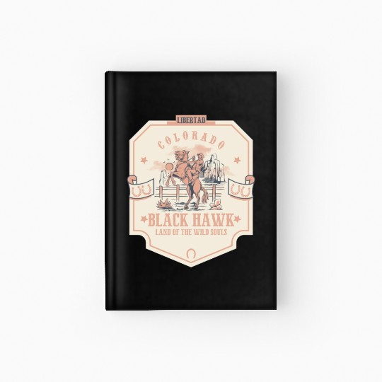 black hawk colorado wild west town Hardcover Journal